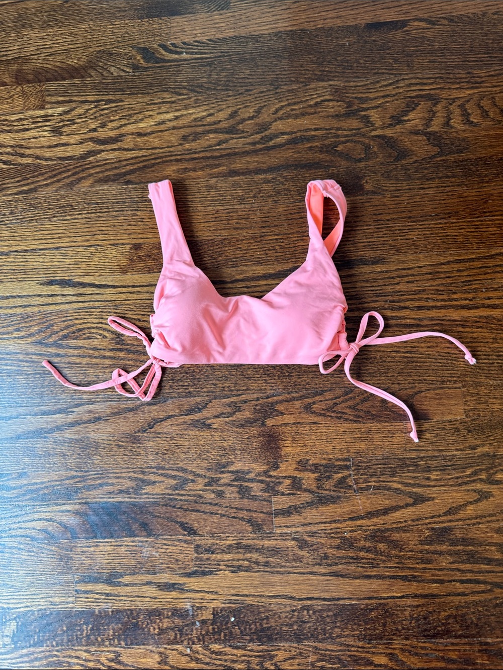 Pink Tie-Side Bikini Top